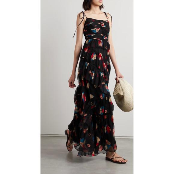 NEW ULLA JOHNSON women's aveline gown in nocturne - Picture 3 of 3